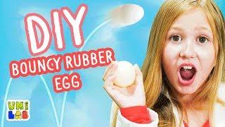 Make Your Own DIY Bouncy Rubber Egg  UniLab  UniLand Kids