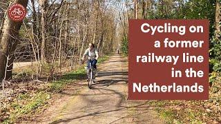 Cycling on the former railway line from Zeist to Bilthoven