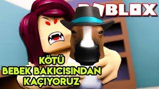  Kötü Bebek Bakıcısından Kaçıyoruz   Escape The Evil Babysitter Obby  Roblox Türkçe