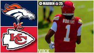 Broncos vs Chiefs Week 10 Simulation Madden 25 Rosters