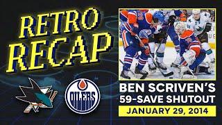 2014 Scrivens stymies Sharks with a 59-save SHUTOUT  Retro Recap