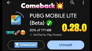 Pubg Lite New 0.28.0 Update Comeback 2024  Pubg Mobile Lite 0.28.0 Update 2024 