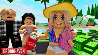 MY SPOILED SISTER MADE MY FAMOUS FAMILY POOR ROBLOX MOVIE CoxoSparkle