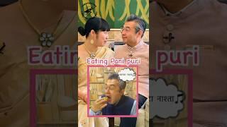 @UnexpectedHeroesPodcast  Asked Japanese Ambassador to  Why do you post Pani Puri eating video?