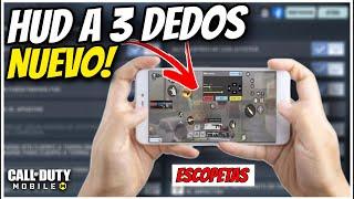 EL MEJOR HUD A 3 DEDOS de COD MOBILE 2022  COMO HACER un HUD a 3 DEDOS en COD MOBILE