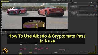 How To Use Albedo Pass & Cryptomatte Pass in Nuke  How to Use Cryptomatte in Nuke