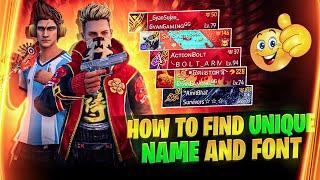 How to find Dangerous & unique Names For Free Fire best name for free fire  free fire best name