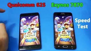 Qualcomm Snapdragon 625 vs Samsung Exynos 7870 - Redmi Note 4 vs J7 Prime - Speed Test