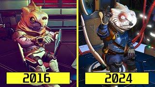 No Mans Sky 2016 vs 2024 PS5 Graphics Comparison  No Mans Sky 1.0 vs No Mans Sky Worlds Part 1