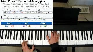 Triad Pairs and Extended Arpeggios