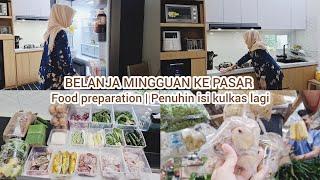 Belanja mingguan ke pasar tradisional  Food preparation  Belanja mingguan hemat sesuai kebutuhan