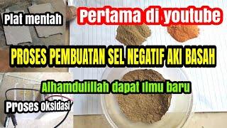 Cara membuat sel negatif aki part1 How to Make Negative Cells Wet battery Part 1