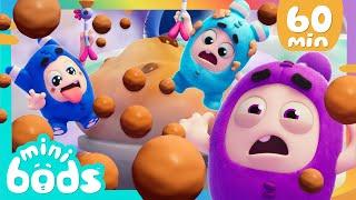 Minibods NEW  Baby Cupcake Chaos  Baby Oddbods  Minibods Marathon   Funny Cartoons for Kids