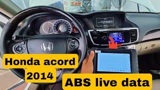 Honda accord 2014 ABS live data.