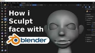 How i sculpt face in blender