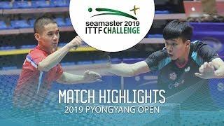 Ham Yu Song vs Feng Yi-Hsin  2019 ITTF Pyongyang Open Highlights U21-12
