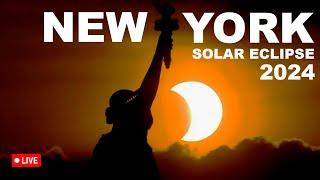 Solar Eclipse 2024 LIVE in New York City - April 8 2024