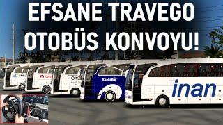 MPDE OTOBÜS KONVOYU - EFSANE EĞLENCELİ YOLCULUK - ATS Multiplayer Travego Otobüs Modu T300RS