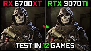 RX 6700 XT vs RTX 3070 Ti  Test in 12 Games  1080p - 1440p  How Big The Difference  2023