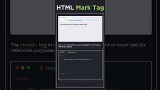 CSS Tips & Tricks  HTML Mark Tag  #coding #learningcoding #codingskills