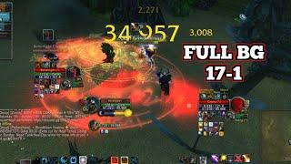 17-1 Full BG Boomkin Druid Solo PvP CATA CLASSIC top dmg