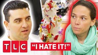 Angry Bride DESTROYS Buddys Flower Draped Wedding Cake  Cake Boss