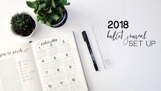 2018 bullet journal set up