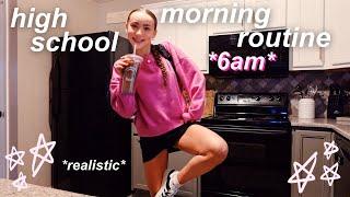 6am high school morning routine *productive + realistic* 