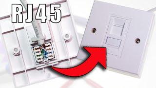 How to Wire Up Ethernet Wall Jacks Cat5e  Cat6  Cat7 keystone jack wiring tutorial