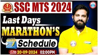 SSC MTS 2024  Last Days Marathon Schedule  SSC MTS Preparation Strategy  By Naveen Sir