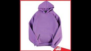 PRODUK HOODIE SWEATER UNGU PRIA WANITA JUMBO BIGSIZE S M L XL 2XL 3XL 4XL 5XL - LILAC M