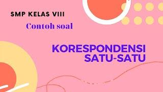 Pembahasan soal korespondensi satu-satu