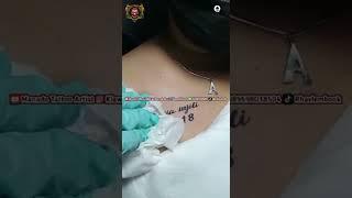 TATO FONT DEKAT PAYUDARA  FONT TATTO  BANTU SUBSCRIBE TEMAN²  MANADO TATTOO ARTIST