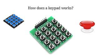 How a keypad works - 4x4 button keypad matrix tutorial