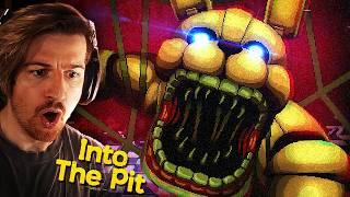 THERES A KILLER IN A SUIT.  FNAF INTO THE PIT Full Game Endings + SECRETS