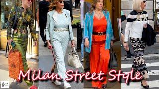 Italian Spring Street Style  Milan Fashion Walk 2024 & Spring Outfit Ideas  Sidewalk Milan