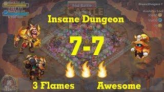 Castle Clash Insane Dungeon 7-7 3 Flames