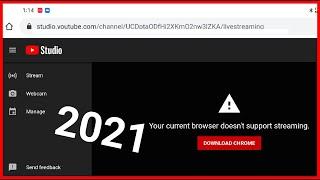  2021 Fix your browser doesnt support streaming DOWNLOAD CHROME just 30 sec