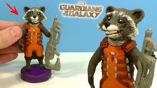 MAKING ROCKET RACCOON in MODELLING CLAY  Guardians of the Galaxy