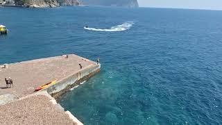 Cliff diving in Petrovac montenegro #cliffdiving #montenegro #summer #youtube #vacation