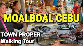 Cebu Philippines  MOALBOAL TOWN PROPER Walking Tour & Visit to Wet Market + Tricycle Ride to Beach