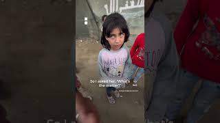 Gaza girl cries seeing journalist who resembles her father  AJ #shorts