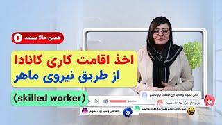 اخذ اقامت کاری کانادا از طریق نیروی ماهر skilled worker_موسسه ملکپور