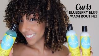 CURLS Blueberry Bliss Review & Wash Routine  BiancaReneeToday