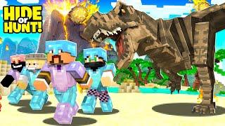 100 Players Compete in a Minecraft JURASSIC Hide or Hunt...