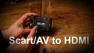 Scart to HDMI Converter Scart and Phono AV to HDMI