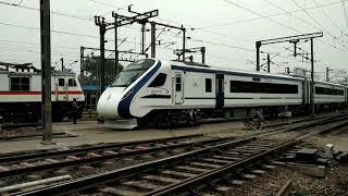 Vande Bharat entering New Delhi Railway Station