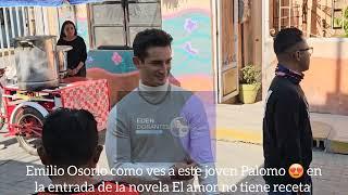 Emilio Osorio como ves a este joven Palomo  en la entrada de la novela El amor no tiene receta