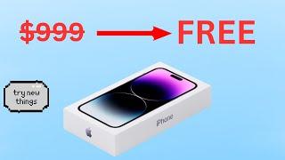 How To Get The iPhone 14 Pro For Free in 4 Minutes  Easy Trick  + GIVEAWAY