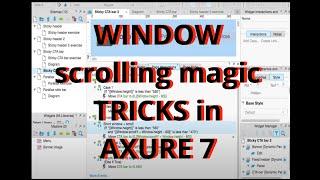 WINDOW scrolling magic TRICKS in AXURE 7  David Fennell